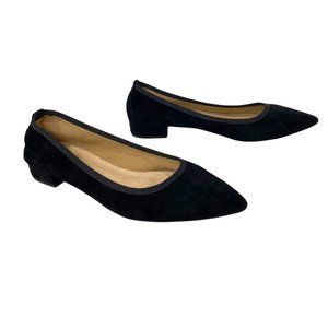 Mi.iM Luna Black Suede Pointed Toe Flats size 10